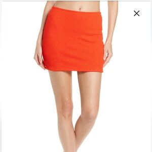 Good American bright poppy stretchy skirt plus size 7/8 BNWT